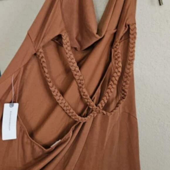 Brand New By Anthropologie Cowl-Neck Mini Dress - Picture 11 of 11
